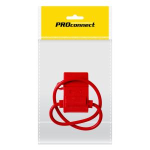 Держатель предохранителя PROconnect, тип вилочный, красный, 1шт., пакет БОПП
