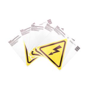 Наклейка знак электробезопасности "Опасность поражения электротоком"200*200*200мм Rexant